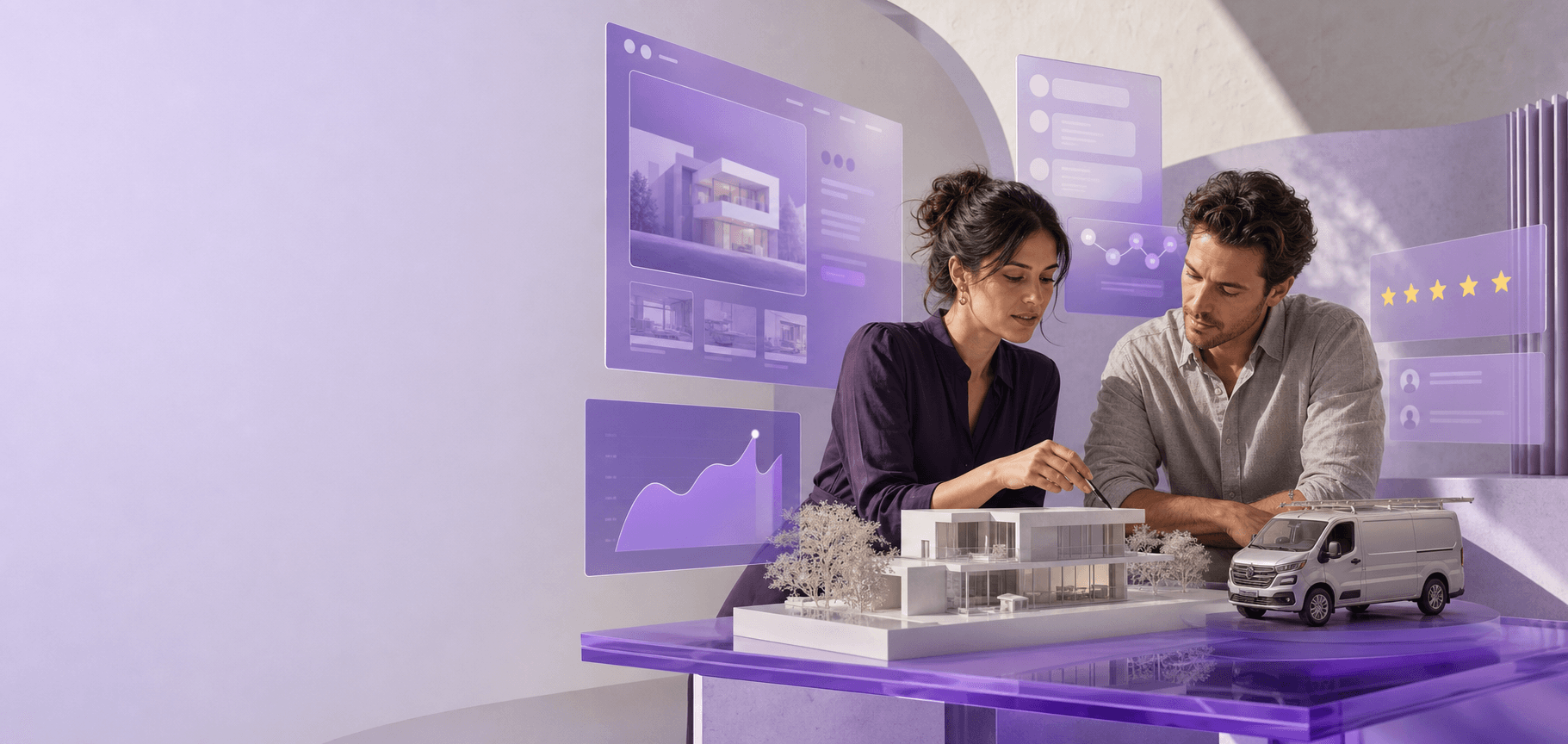 Digital strategists planning connected growth for real estate and service businesses